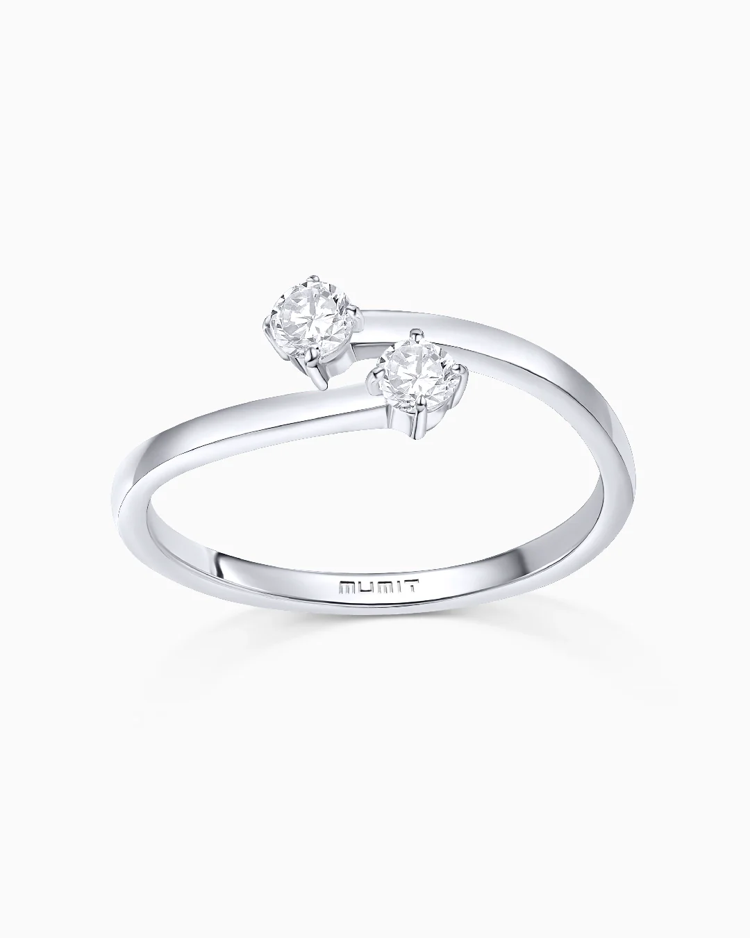 Sortija Paris & Helen de Diamantes 0,25 Cts. en Oro Blanco de 18 Kt - Image 4