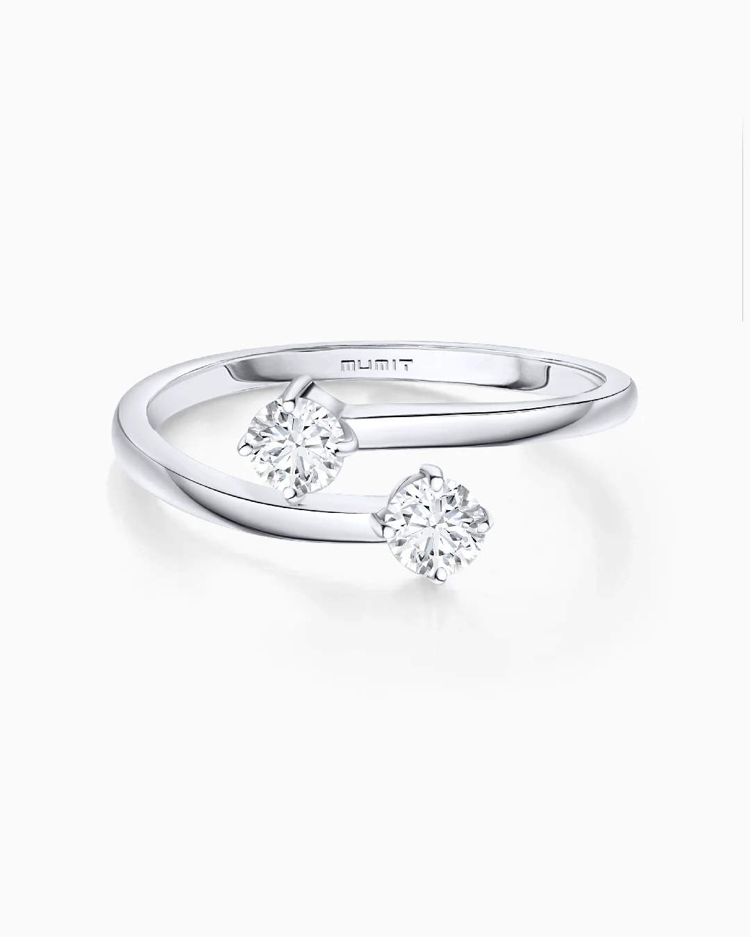 Sortija Paris & Helen de Diamantes 0,40 Cts. en Oro Blanco de 18 Kt