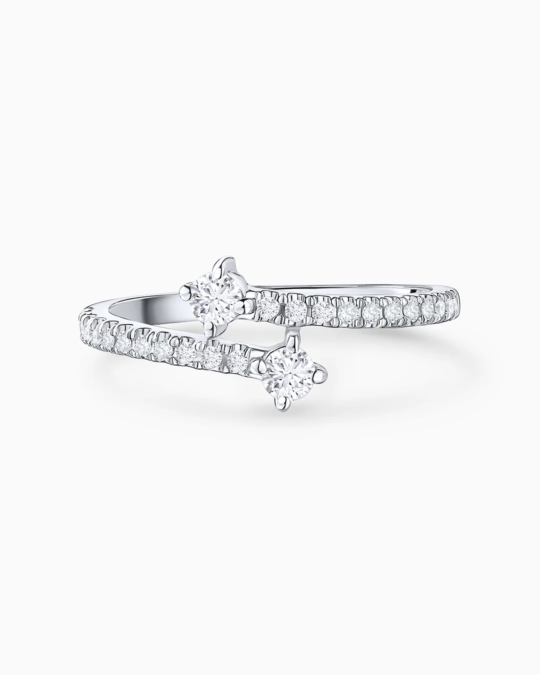 Sortija Paris & Helen Pavé de Diamantes 0,55 Cts. en Oro Blanco de 18 Kt - Image 3