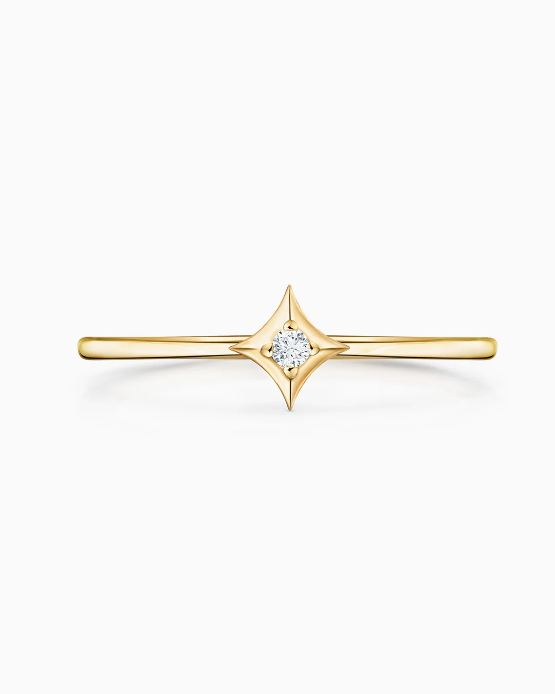 Sortija Rosa de los Vientos Hadar en Oro Amarillo de 18 Kt - Image 6
