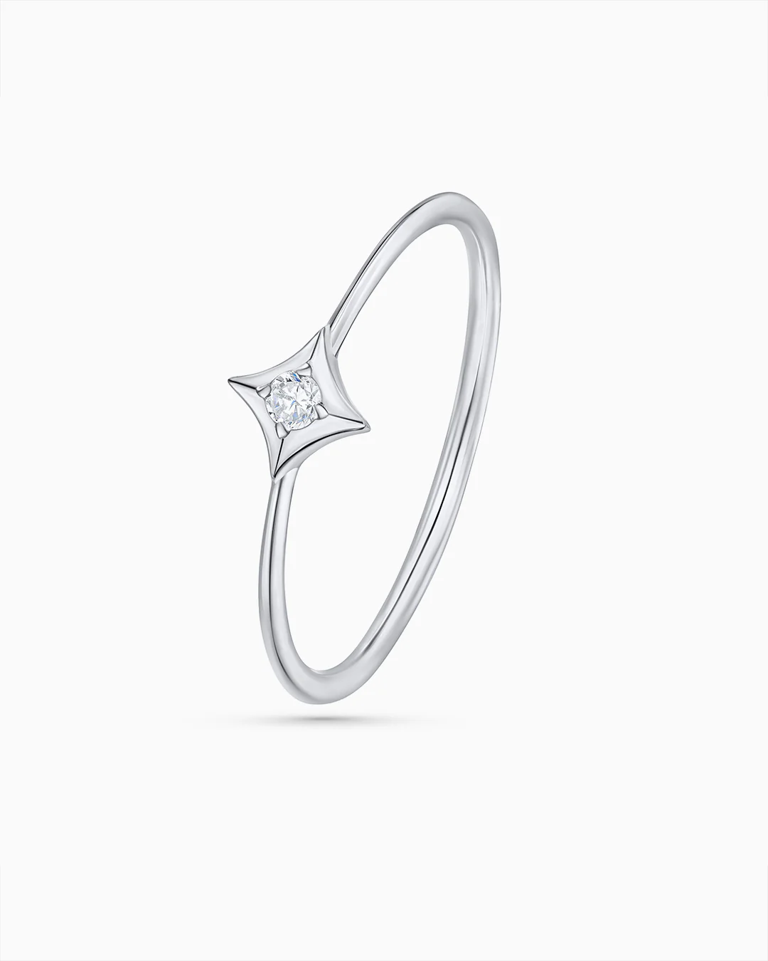Sortija Rosa de los Vientos Hadar en Oro Blanco de 18 Kt - Image 4