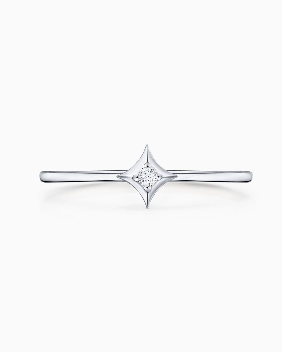Sortija Rosa de los Vientos Hadar en Oro Blanco de 18 Kt - Image 6