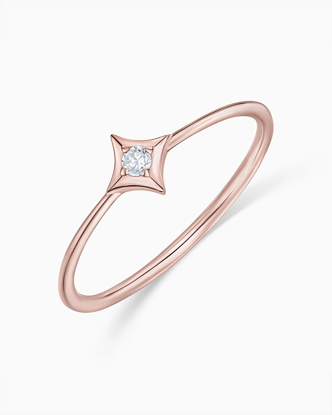 Sortija Rosa de los Vientos Hadar en Oro Rosa de 18 Kt