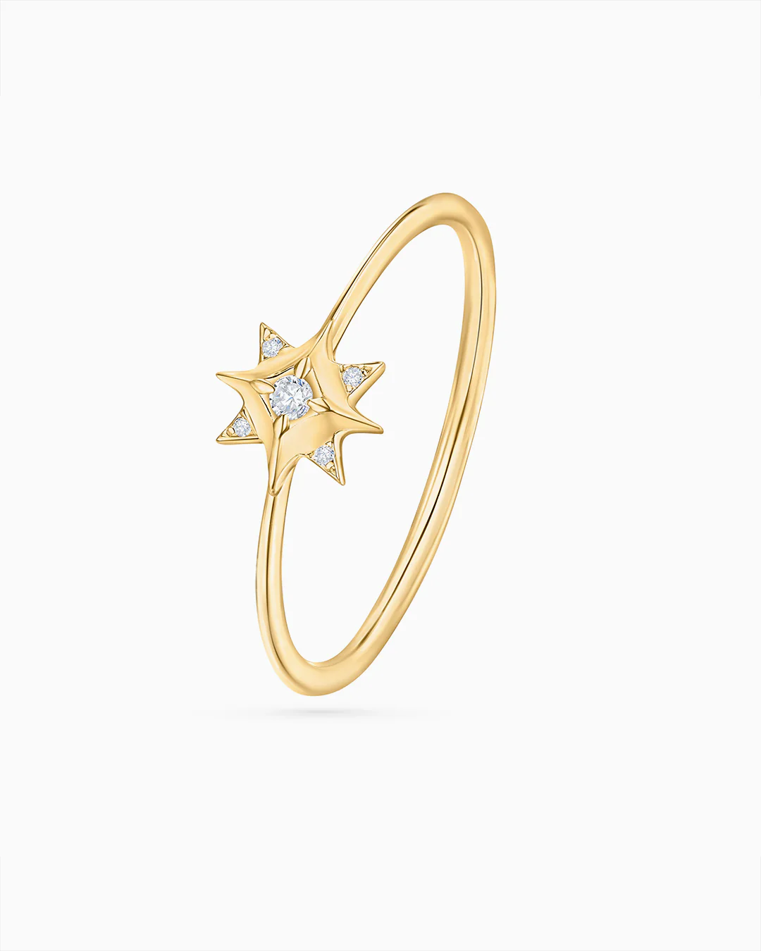 Sortija Rosa de los Vientos Mimosa en Oro Amarillo de 18 Kt - Image 4