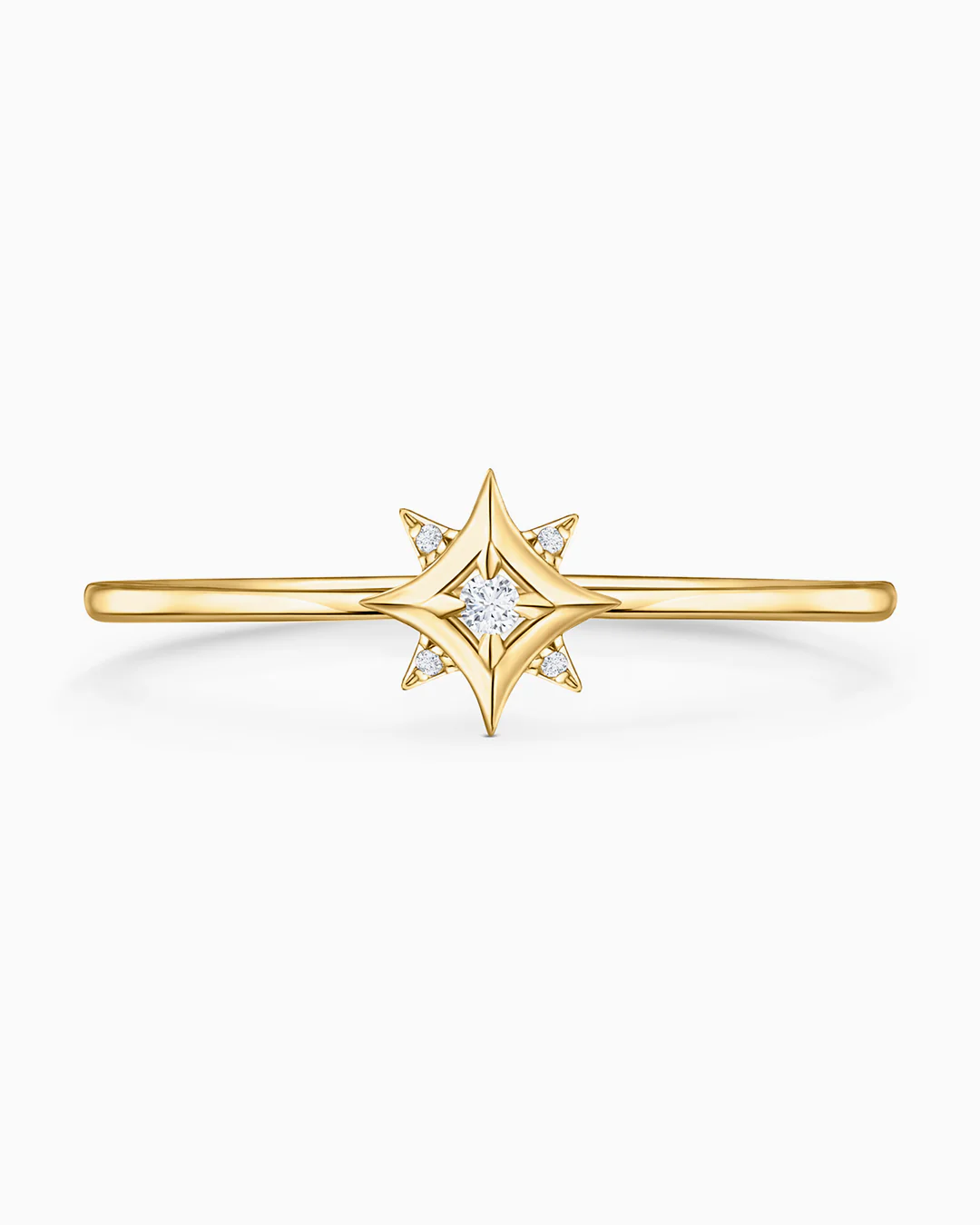 Sortija Rosa de los Vientos Mimosa en Oro Amarillo de 18 Kt - Image 6