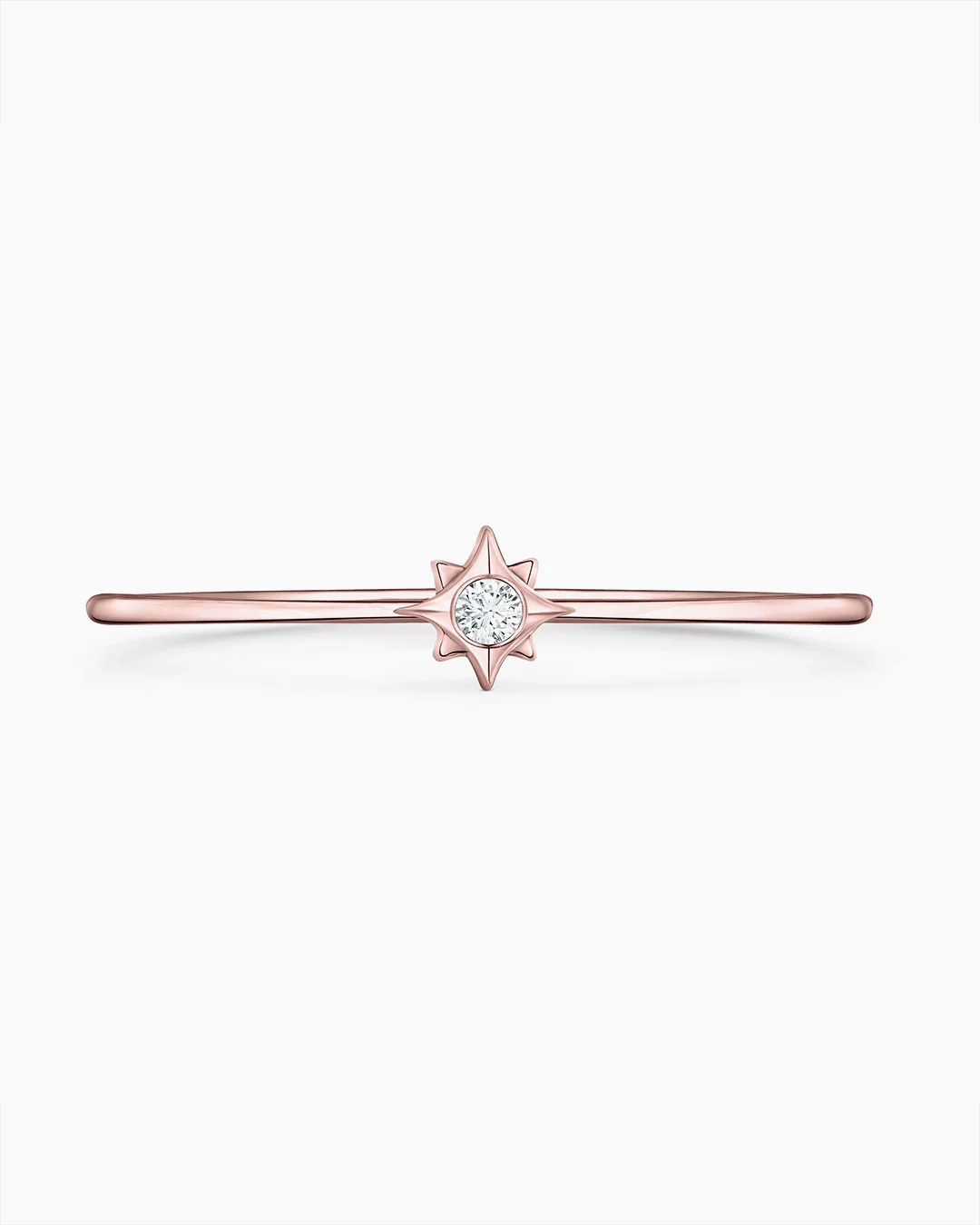 Sortija Rosa de los Vientos Petit de Diamante en Oro Rosa de 18 Kt - Image 5