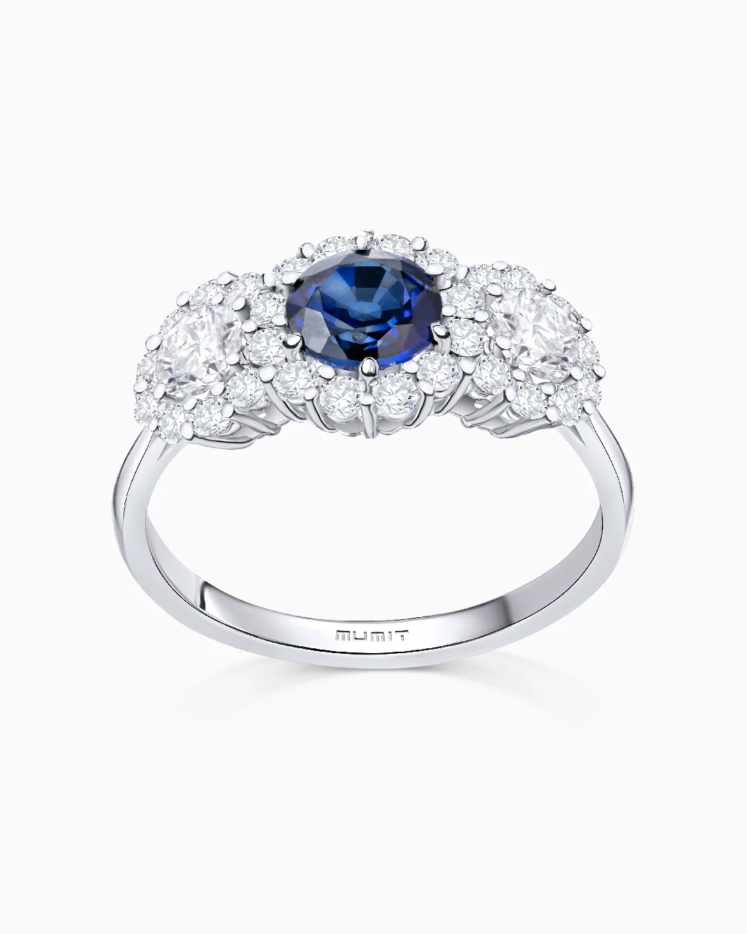 Sortija Rose Nerissa de Zafiro y Diamantes en Oro Blanco de 18 Kt - Image 5