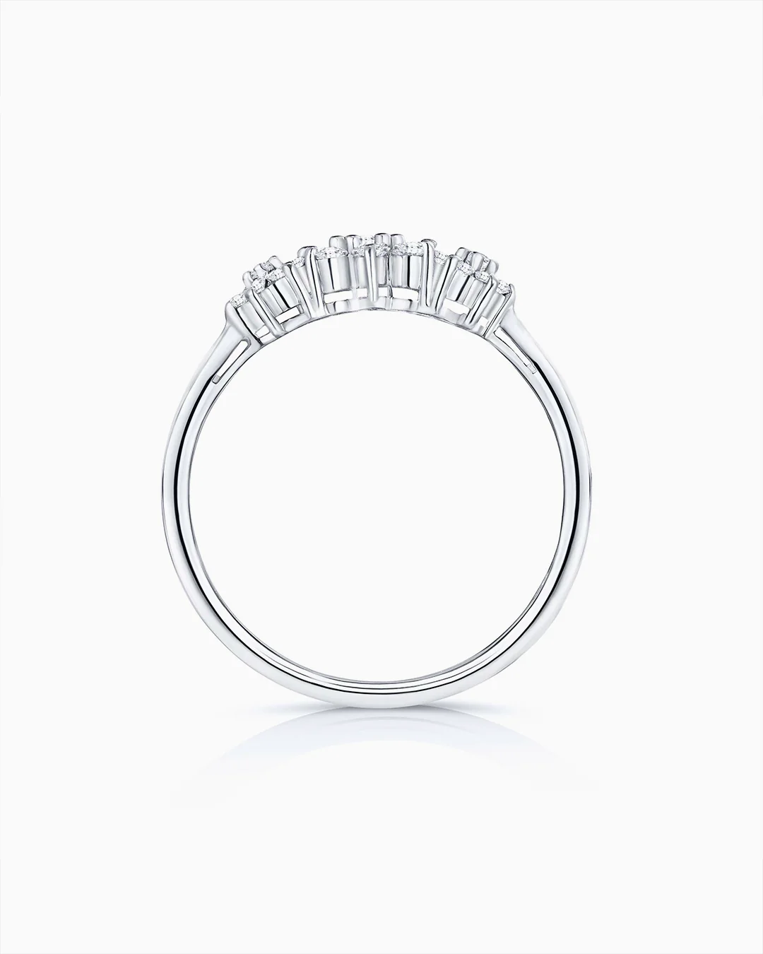 Sortija Rosette Trilogy de Diamantes en Oro Blanco de 18 Kt - Image 5