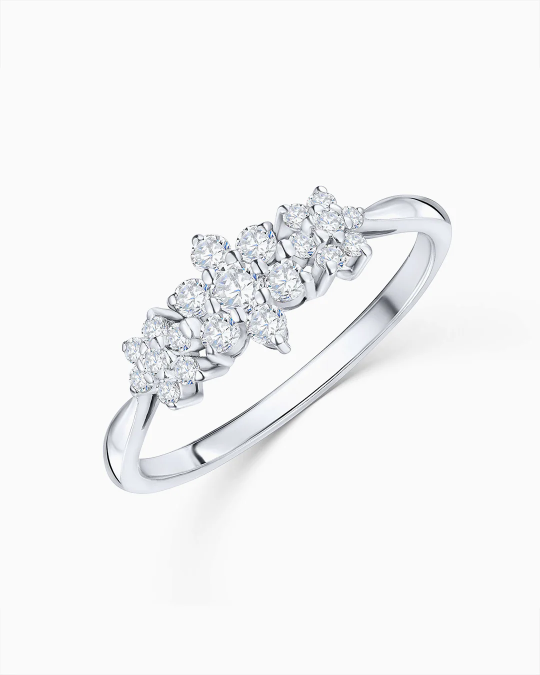 Sortija Rosette Trilogy de Diamantes en Oro Blanco de 18 Kt - Image 6