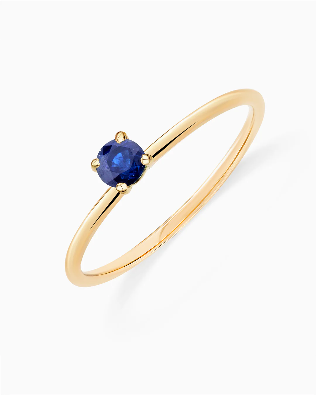Sortija Slim B. de Zafiro en Oro Amarillo de 18 Kt