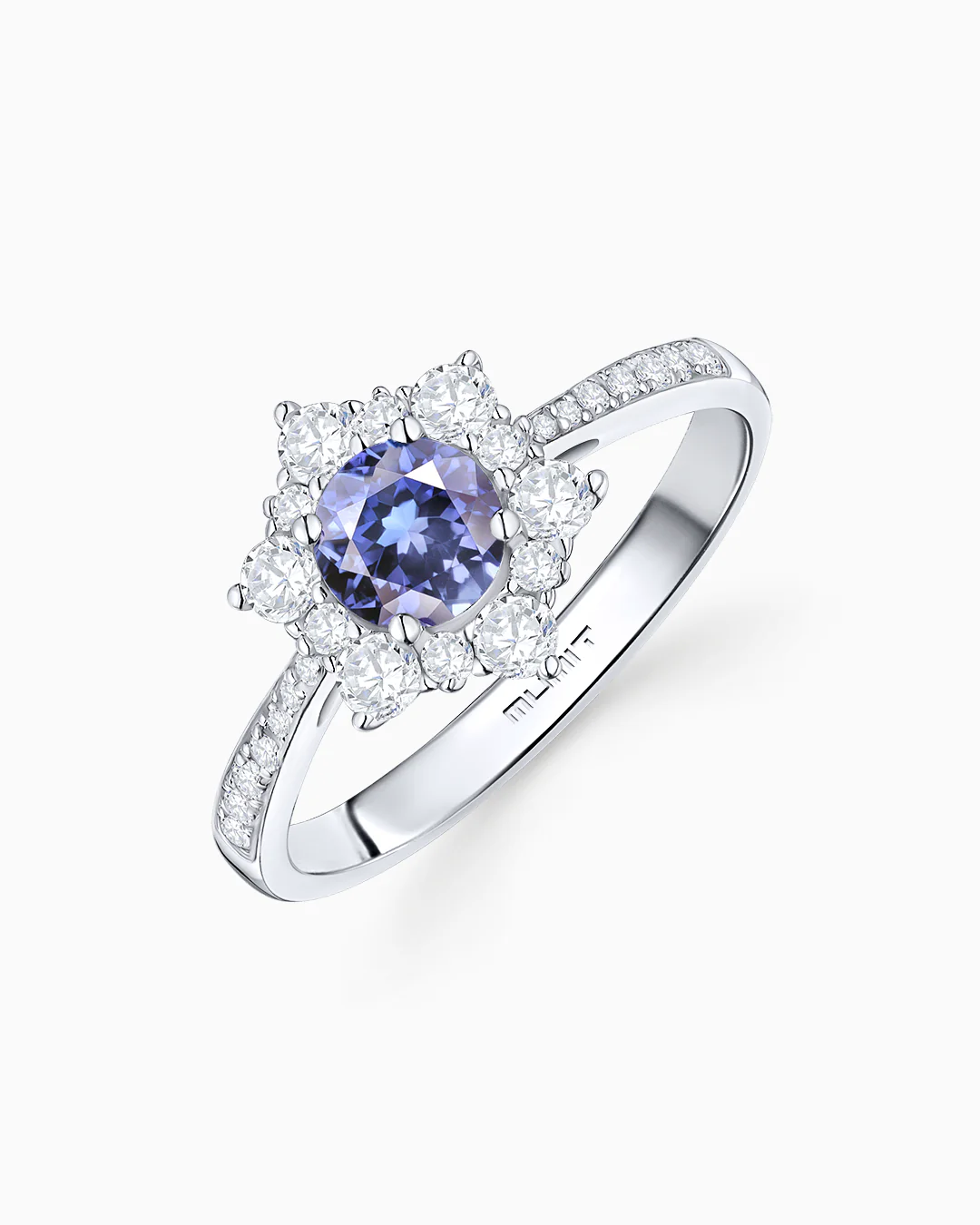 Sortija Spirit of the Rose de Tanzanita y Diamantes en Oro Blanco de 18 Kt - Image 4