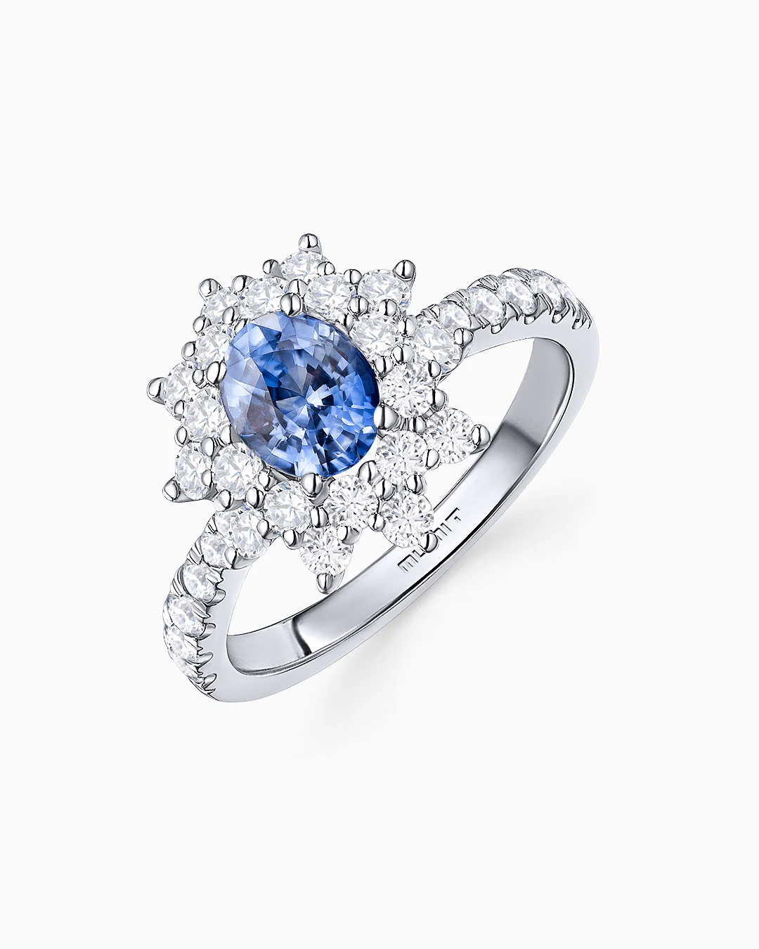 Sortija Star of Ceylon de Zafiro y Diamantes en Oro Blanco de 18 Kt - Image 3