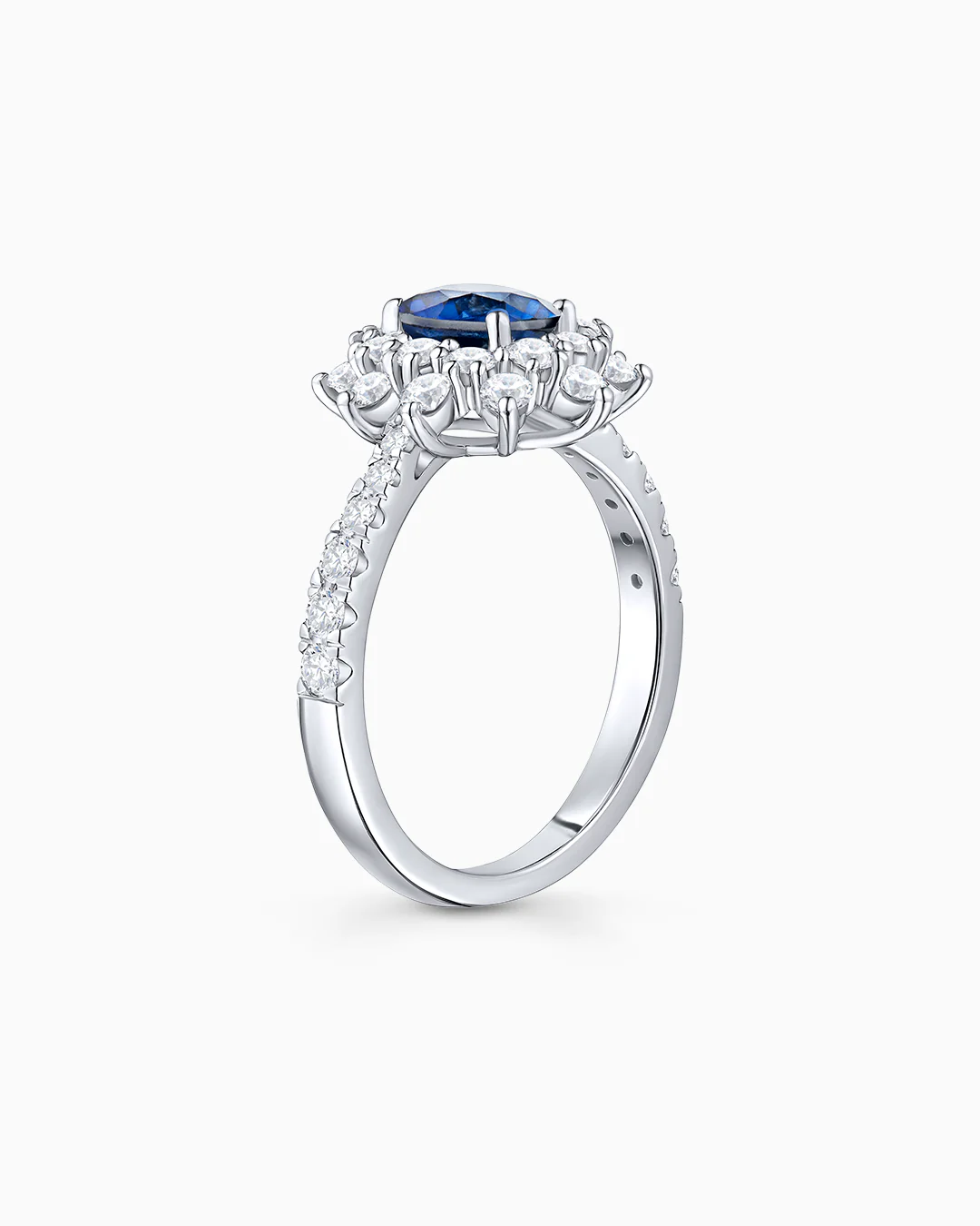 Sortija Star of Ceylon de Zafiro y Diamantes en Oro Blanco de 18 Kt - Image 5