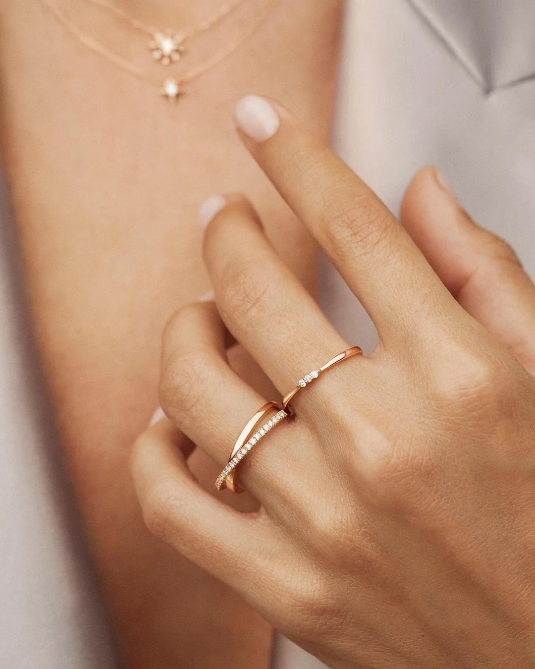Sortija Sweet Diamonds en Oro Rosa de 18 Kt - Image 2