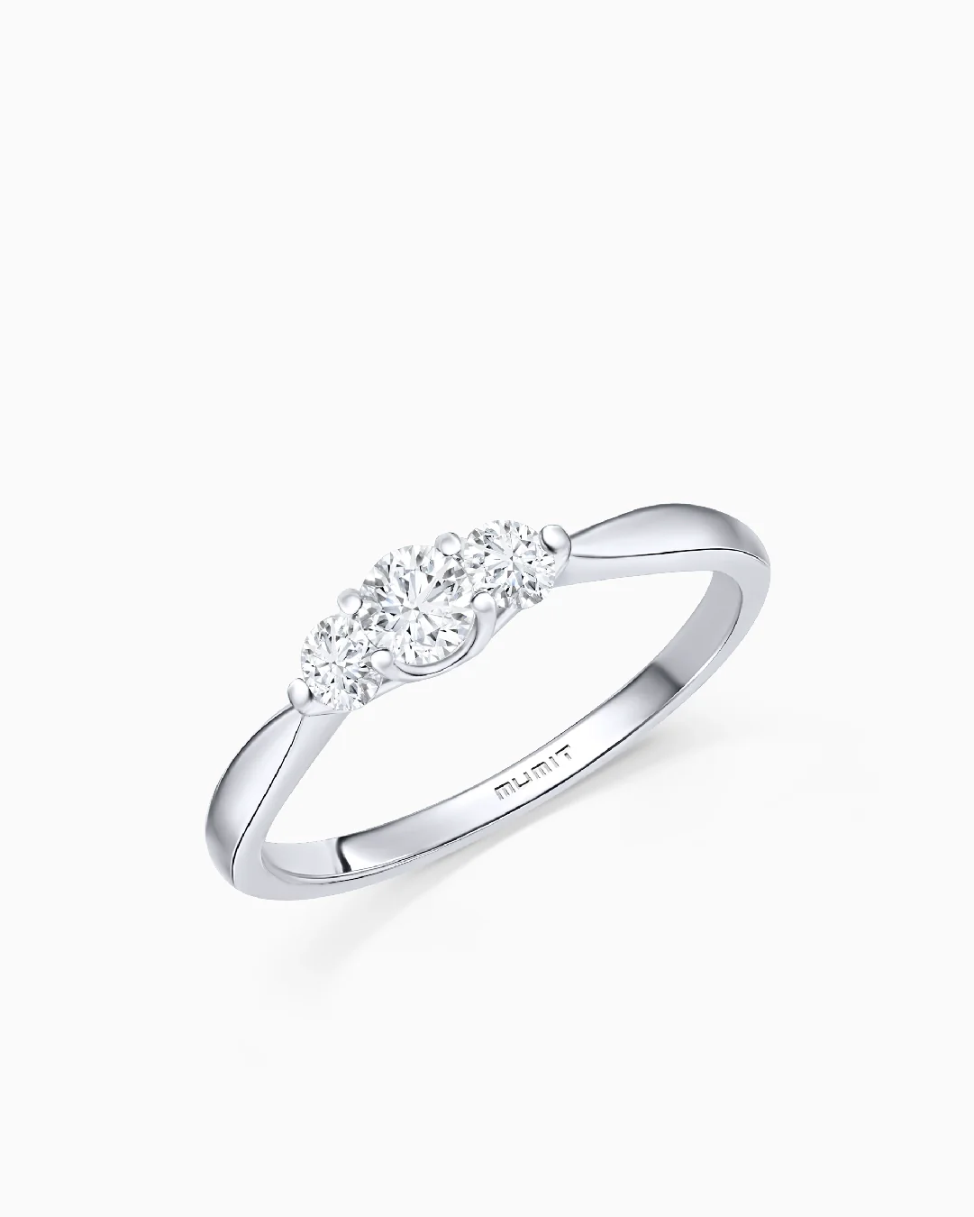 Sortija Tressa de Diamantes 0,30 Cts. en Oro Blanco de 18 Kt - Image 3