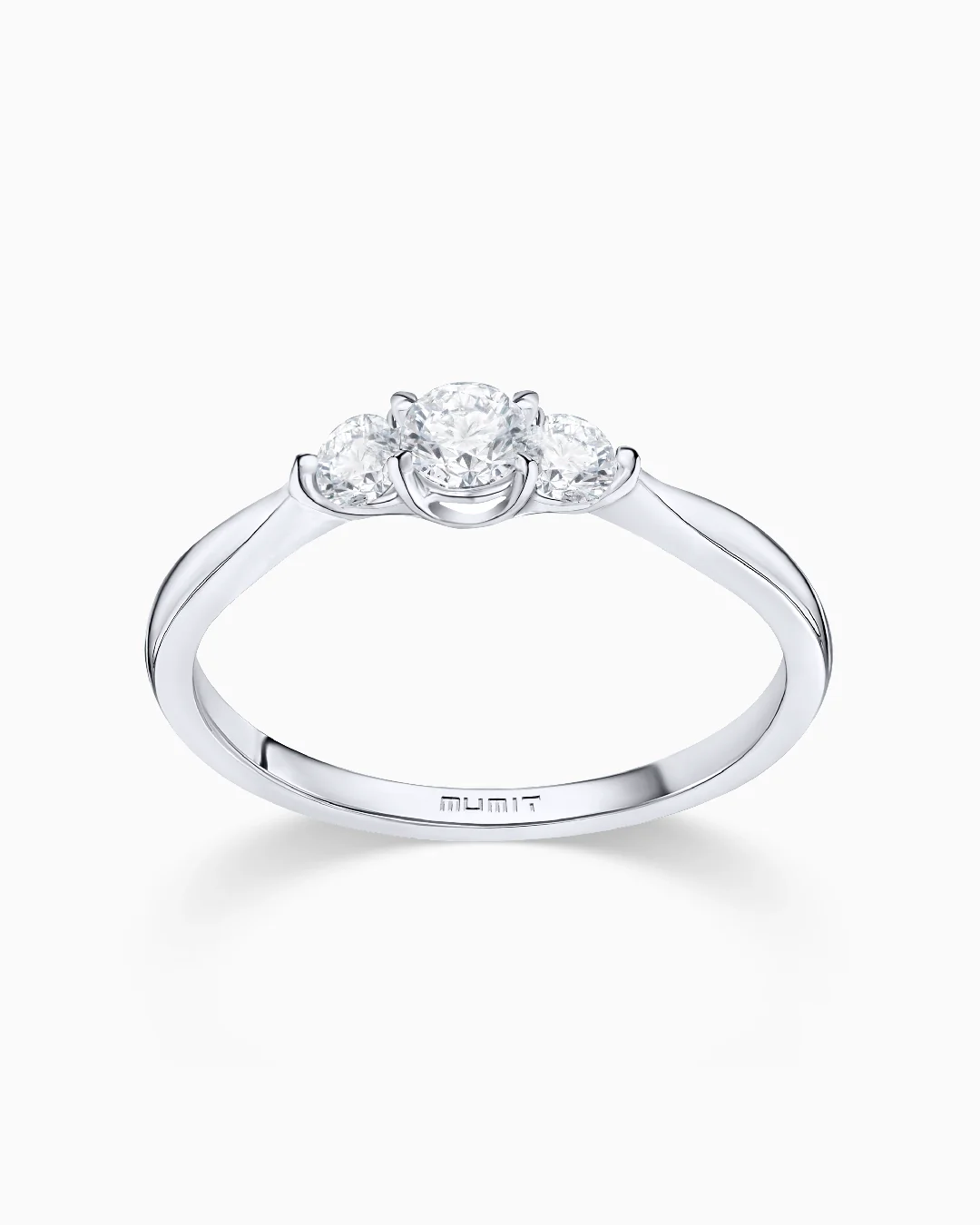 Sortija Tressa de Diamantes 0,30 Cts. en Oro Blanco de 18 Kt - Image 4
