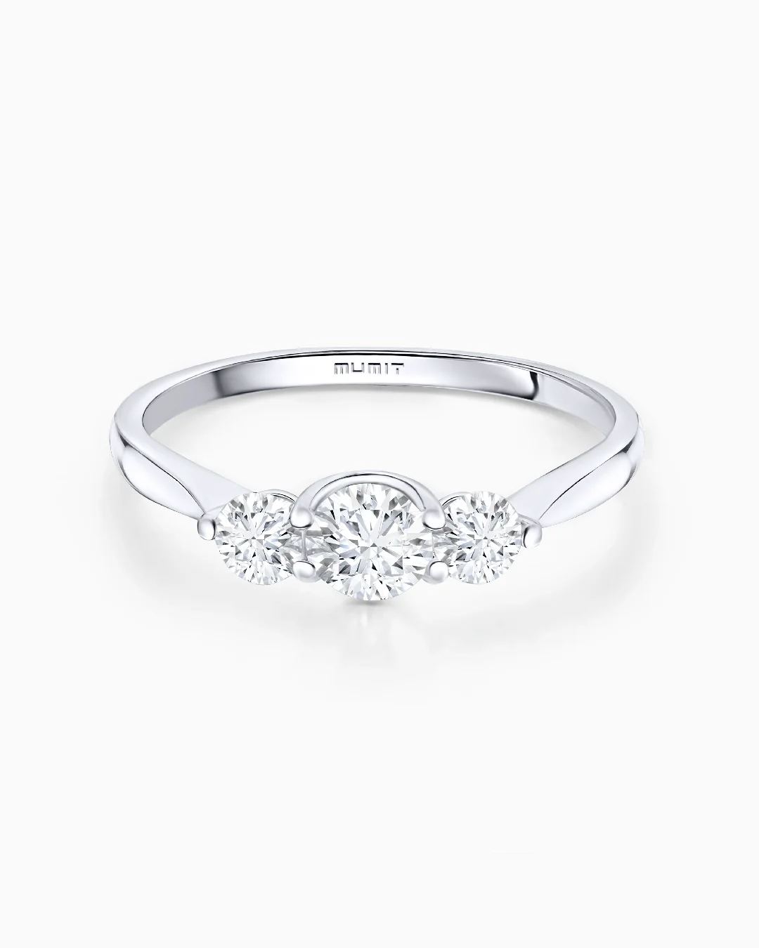 Sortija Tressa de Diamantes 0,40 Cts. en Oro Blanco de 18 Kt