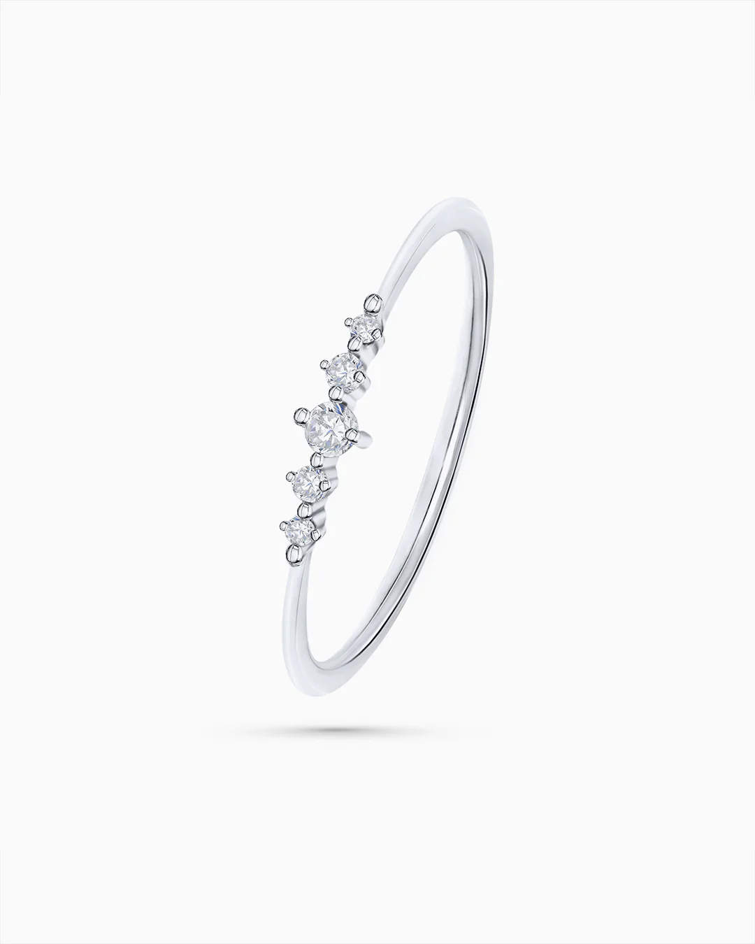 Sortija Valerie de Diamantes en Oro Blanco de 18 Kt - Image 4