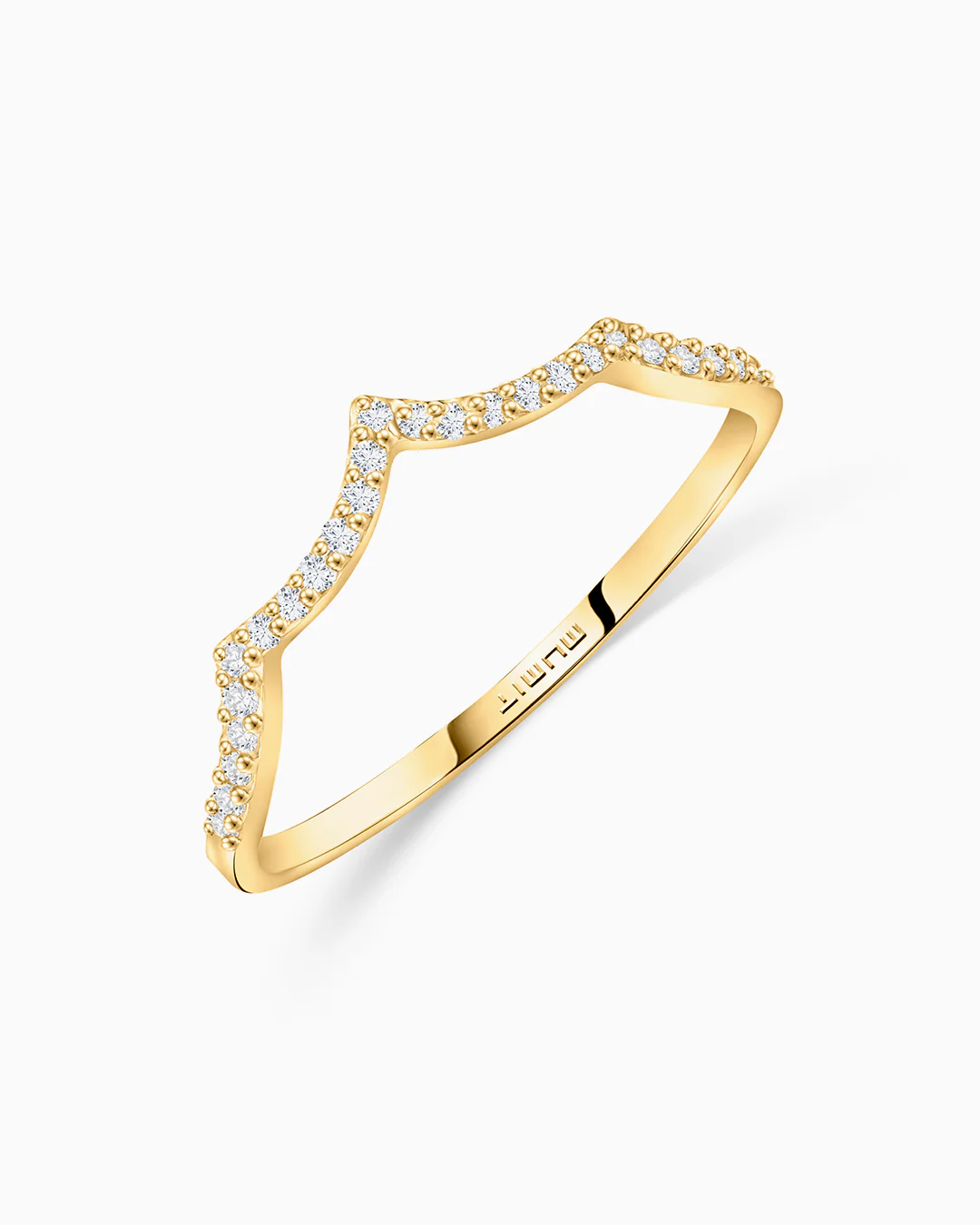 Sortija Volt Diamonds en Oro Amarillo de 18 Kt