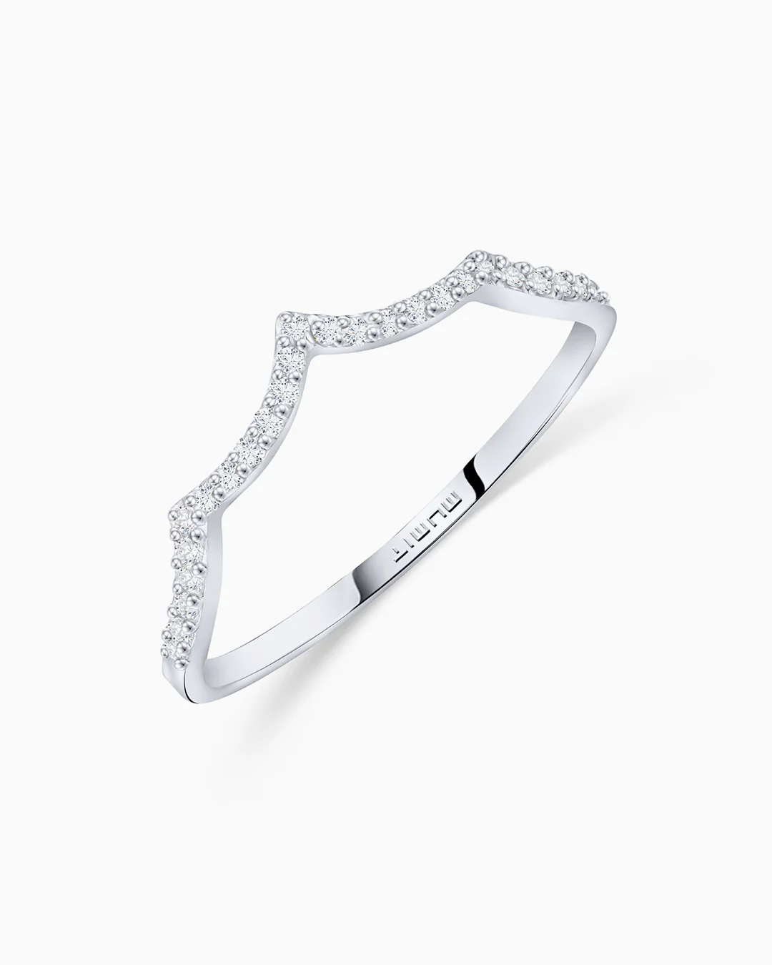 Sortija Volt Diamonds en Oro Blanco de 18 Kt