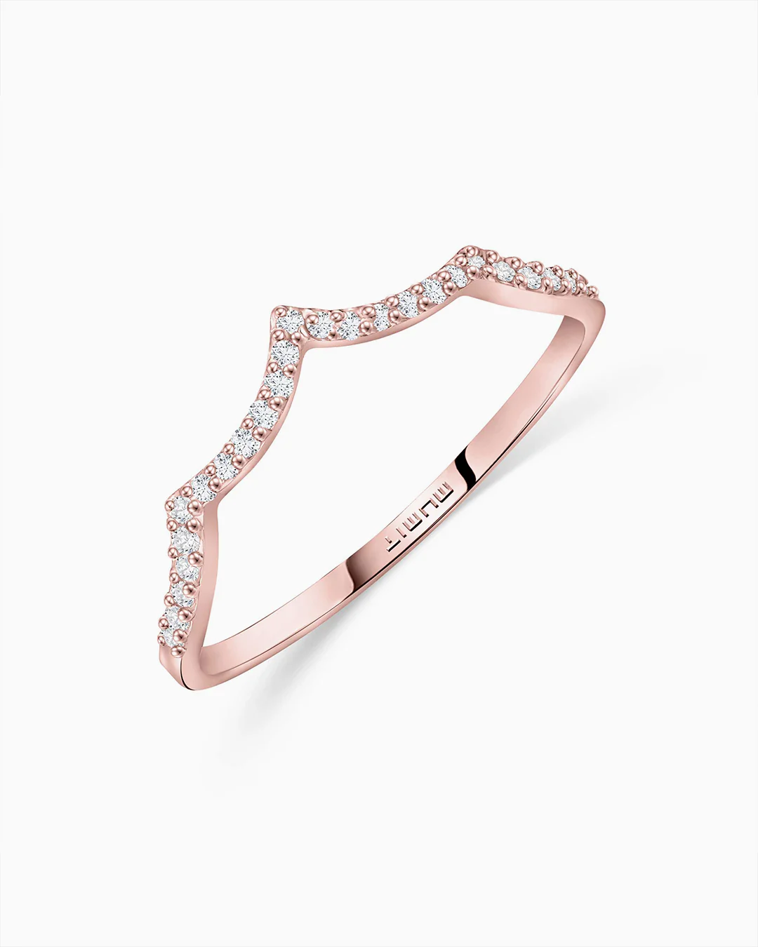 Sortija Volt Diamonds en Oro Rosa de 18 Kt