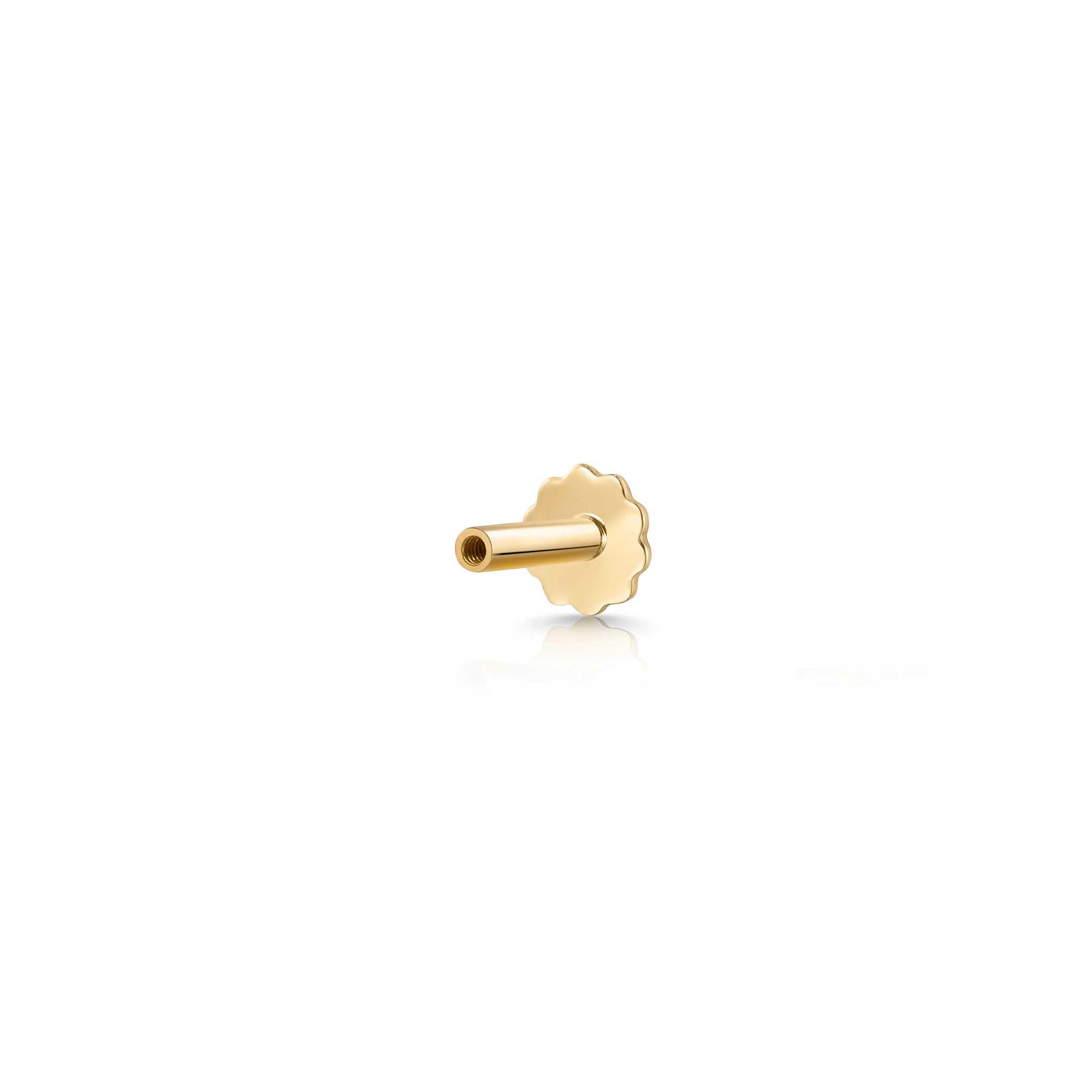 Tuerca Tragus Mumit en Oro Amarillo de 18 Kt