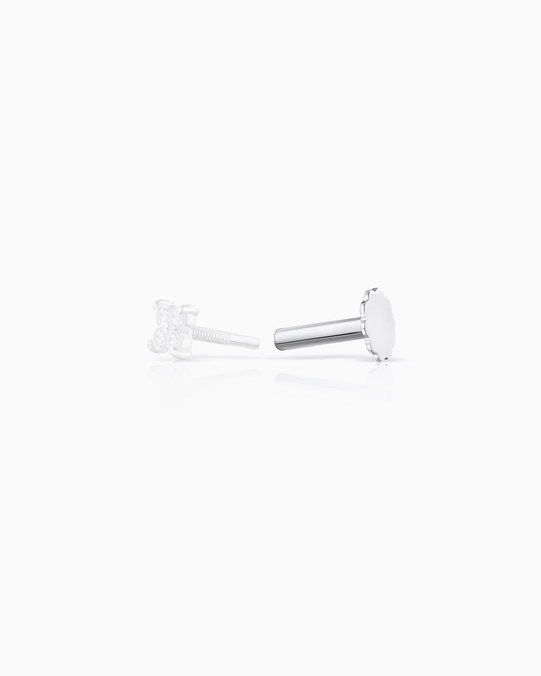 Tuerca Tragus Mumit en Oro Blanco de 18 Kt - Image 2