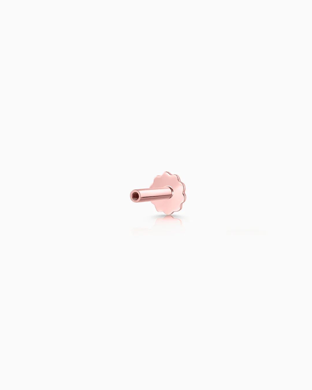 Tuerca Tragus Mumit en Oro Rosa de 18 Kt