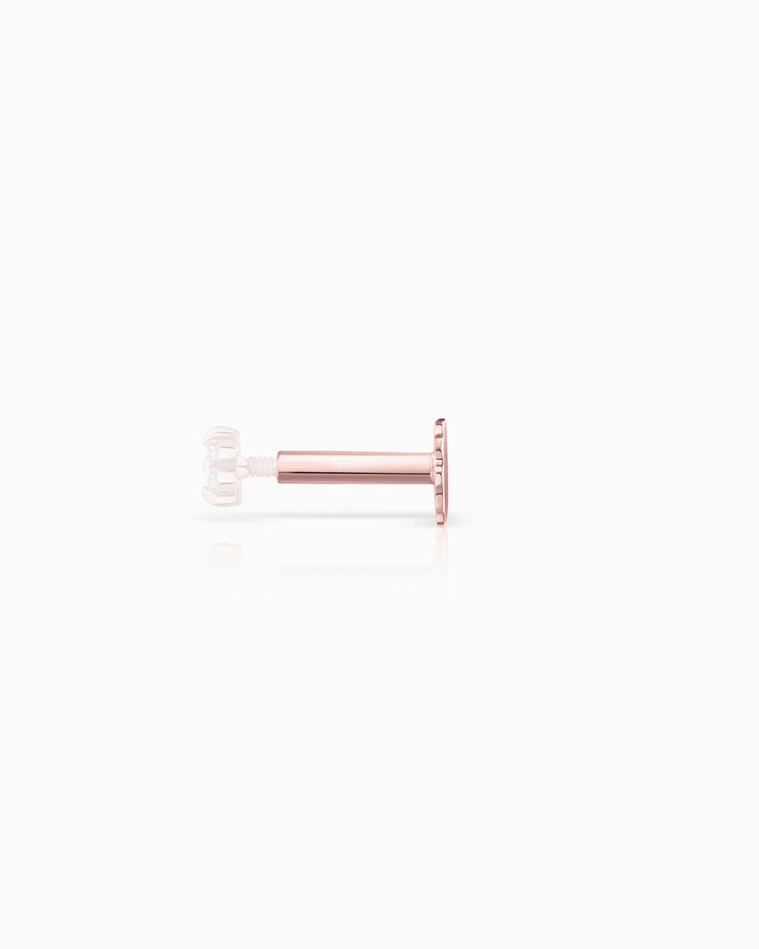 Tuerca Tragus Mumit en Oro Rosa de 18 Kt - Image 3